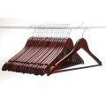 Black Bar Wood Hanger Cheap Clothes Regular Hanger